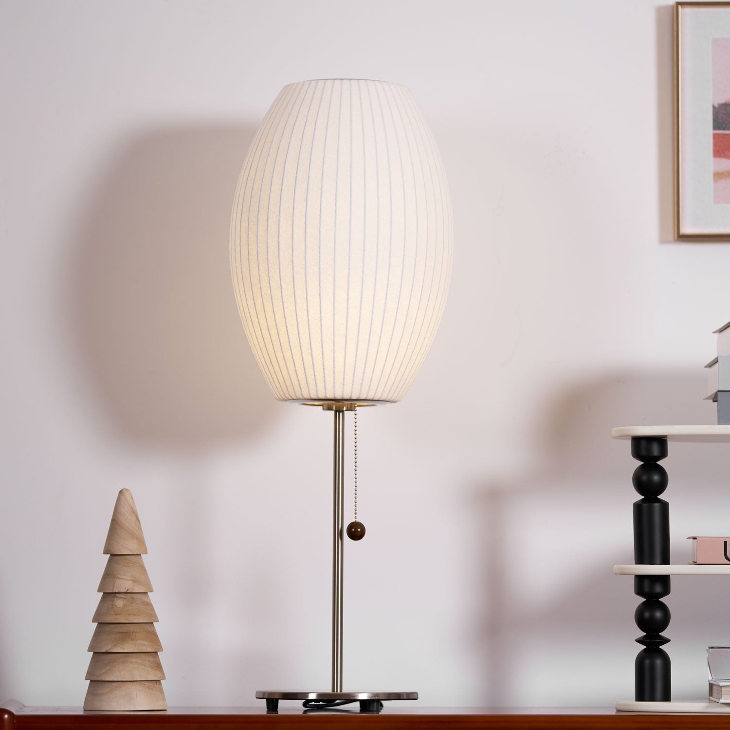 Sicon Lampada da Tavolo – Polimero & Acciaio – Bianco – E26/E27 – Lampada da Tavolo LED Moderna per Ambienti Eleganti