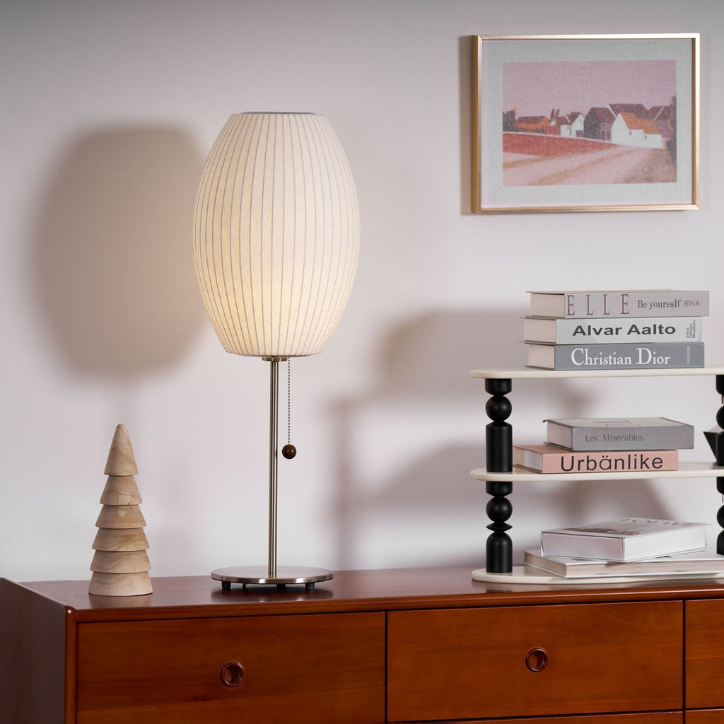 Sicon Lampada da Tavolo – Polimero & Acciaio – Bianco – E26/E27 – Lampada da Tavolo LED Moderna per Ambienti Eleganti