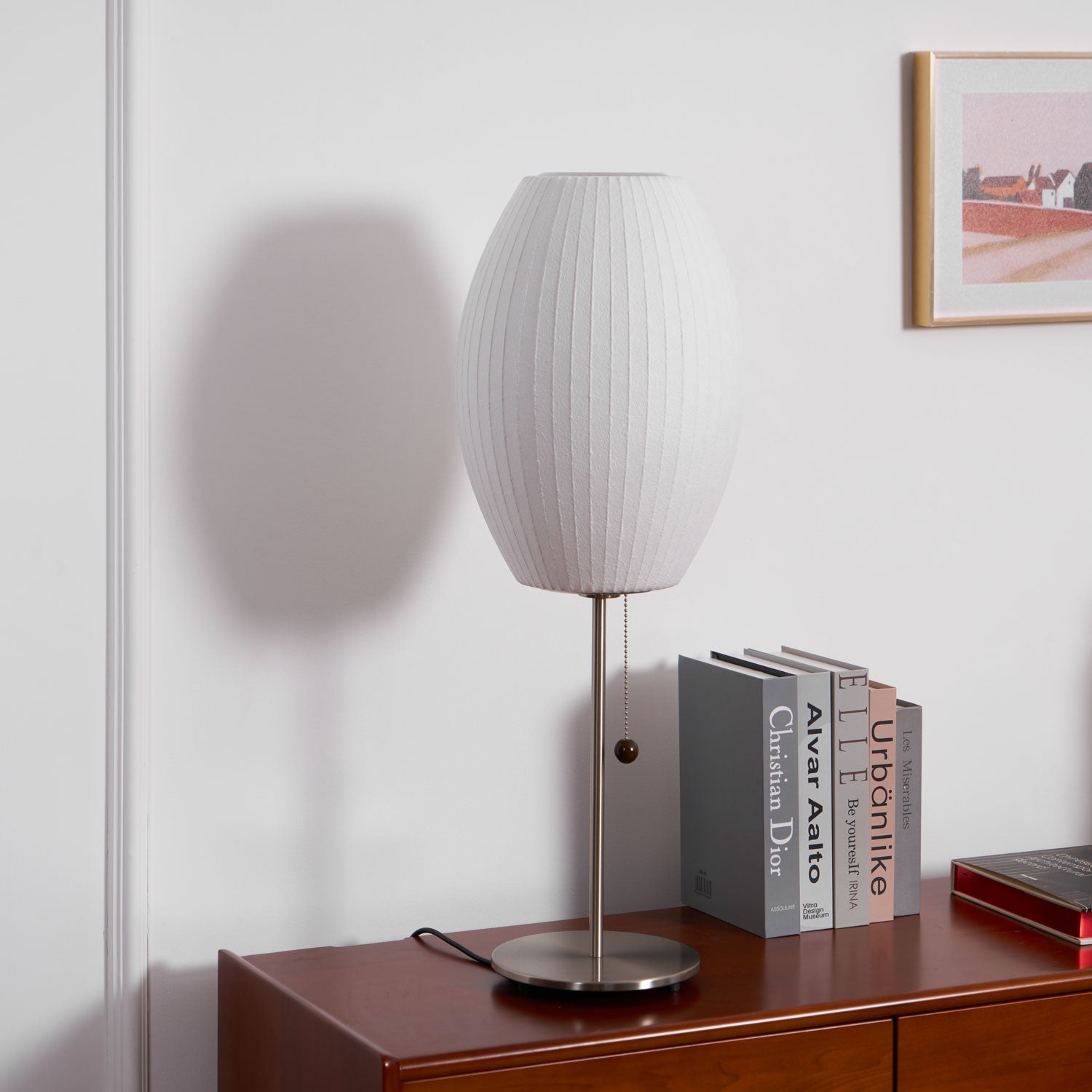 Sicon Lampada da Tavolo – Polimero & Acciaio – Bianco – E26/E27 – Lampada da Tavolo LED Moderna per Ambienti Eleganti