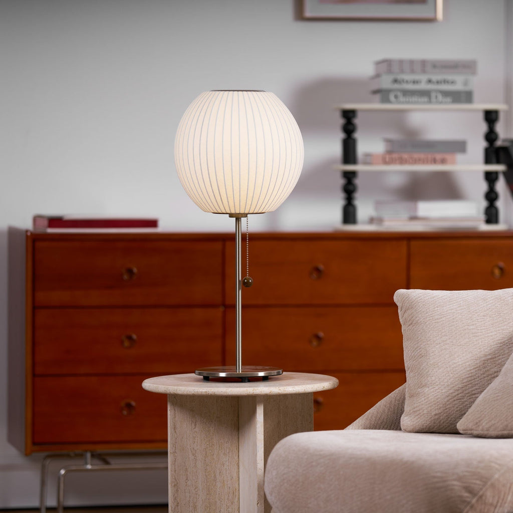 Sicon Lampada da Tavolo – Polimero & Acciaio – Bianco – E26/E27 – Lampada da Tavolo LED Moderna per Ambienti Eleganti