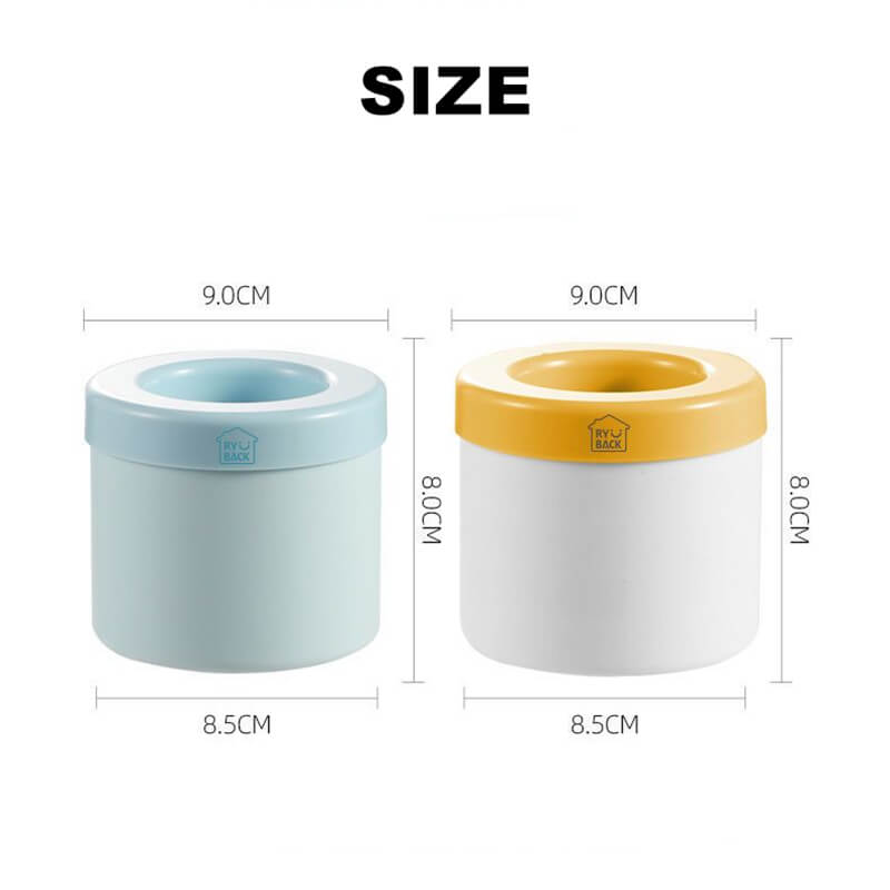 FrozenIce - Distributore di cubetti di ghiaccio portatile in silicone con coperchio