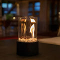 SLEEKFLAME – Camino da tavolo senza fumi per un utilizzo elegante all'interno e all'esterno
