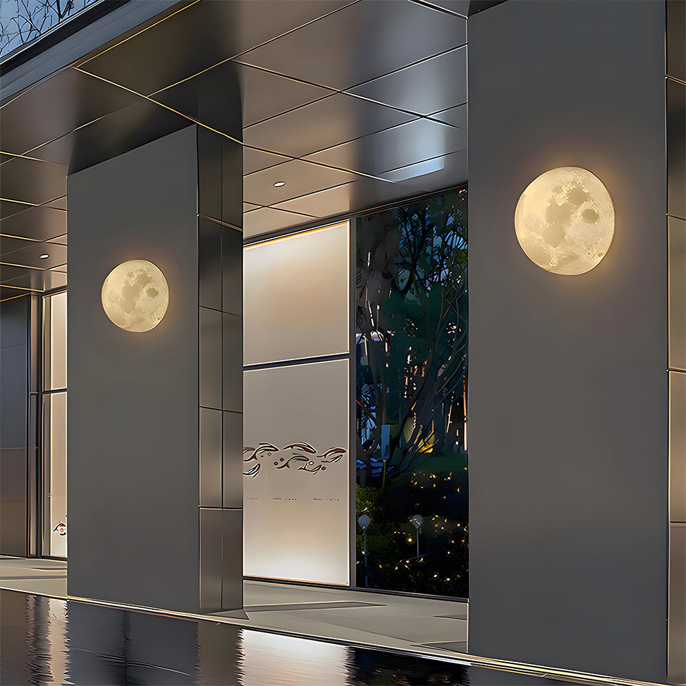 Lampada da parete Sorena Maan Design – PLA – Bianco – Ø 20×25×30 cm – Atmosfera di luce lunare