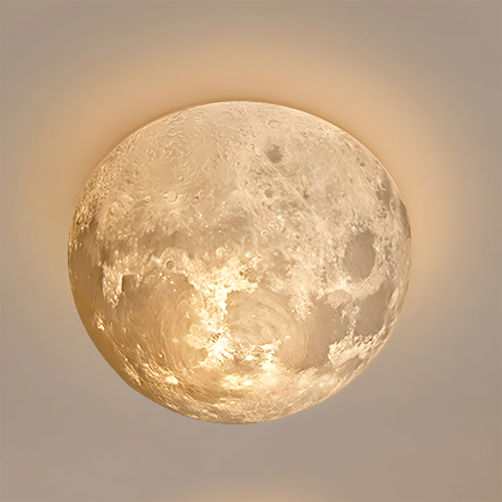 Lampada da parete Sorena Maan Design – PLA – Bianco – Ø 20×25×30 cm – Atmosfera di luce lunare