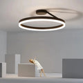 Lampada da soffitto Spazero – Ferro & Acrilico – Bianco – Ø 40 cm – Lampada da soffitto LED moderna per soggiorno