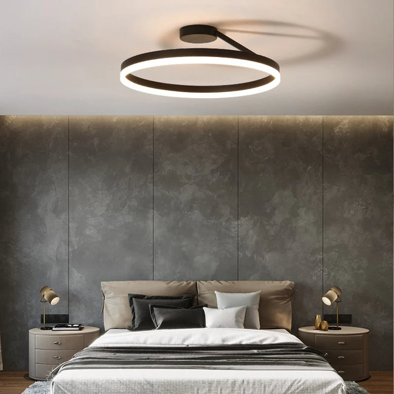 Lampada da soffitto Spazero – Ferro & Acrilico – Bianco – Ø 40 cm – Lampada da soffitto LED moderna per soggiorno
