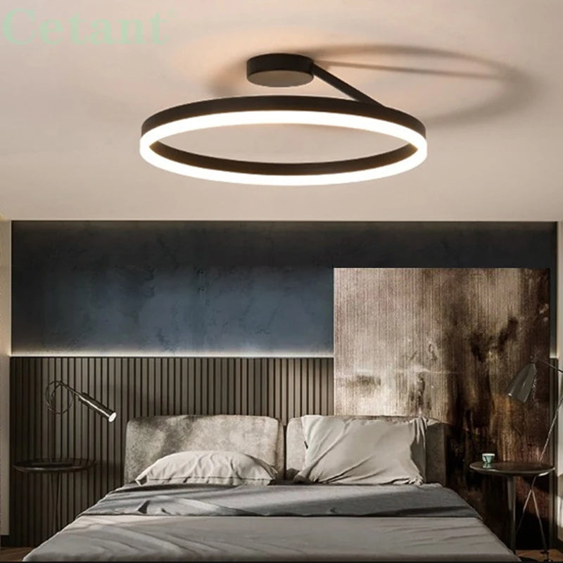 Lampada da soffitto Spazero – Ferro & Acrilico – Bianco – Ø 40 cm – Lampada da soffitto LED moderna per soggiorno
