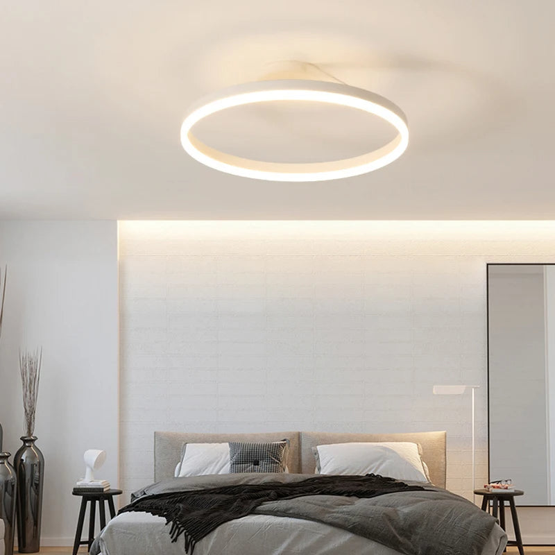 Lampada da soffitto Spazero – Ferro & Acrilico – Bianco – Ø 40 cm – Lampada da soffitto LED moderna per soggiorno