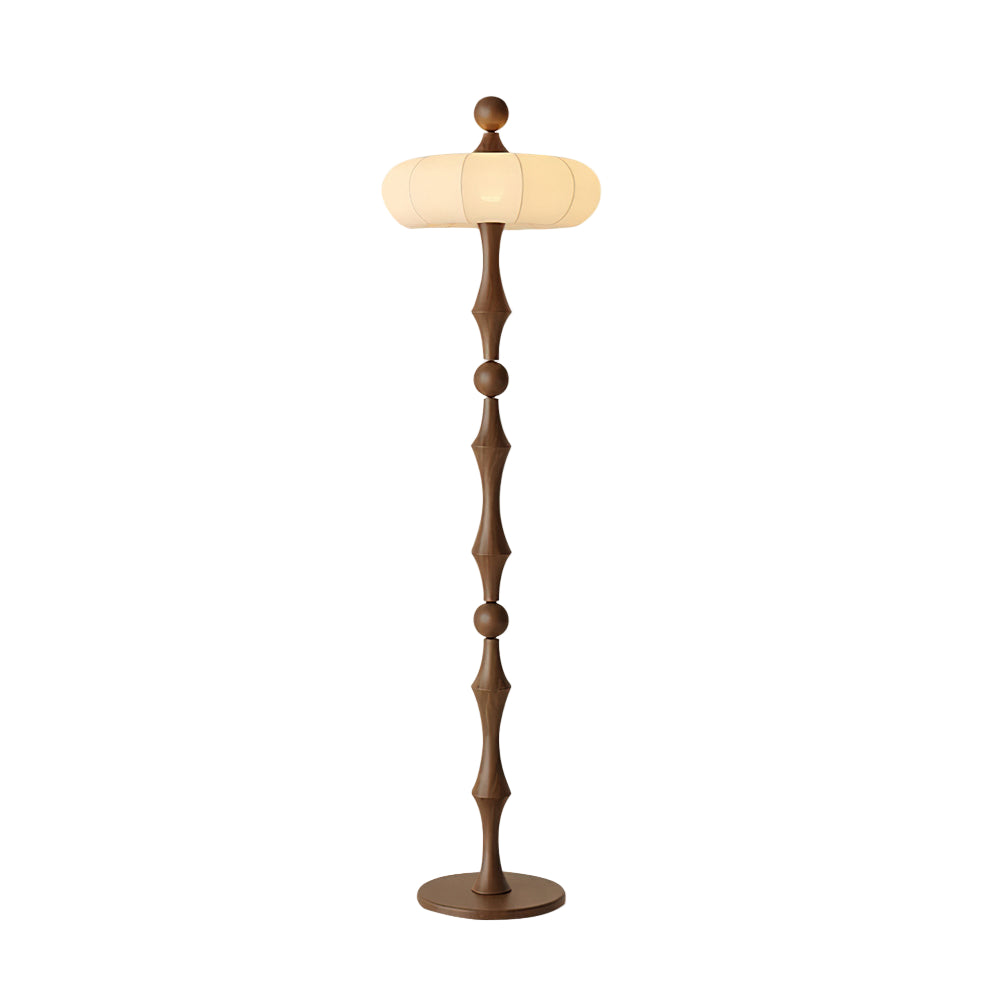Lampada da terra in legno – Bianco naturale – 160 cm – Design moderno per soggiorni e angoli lettura