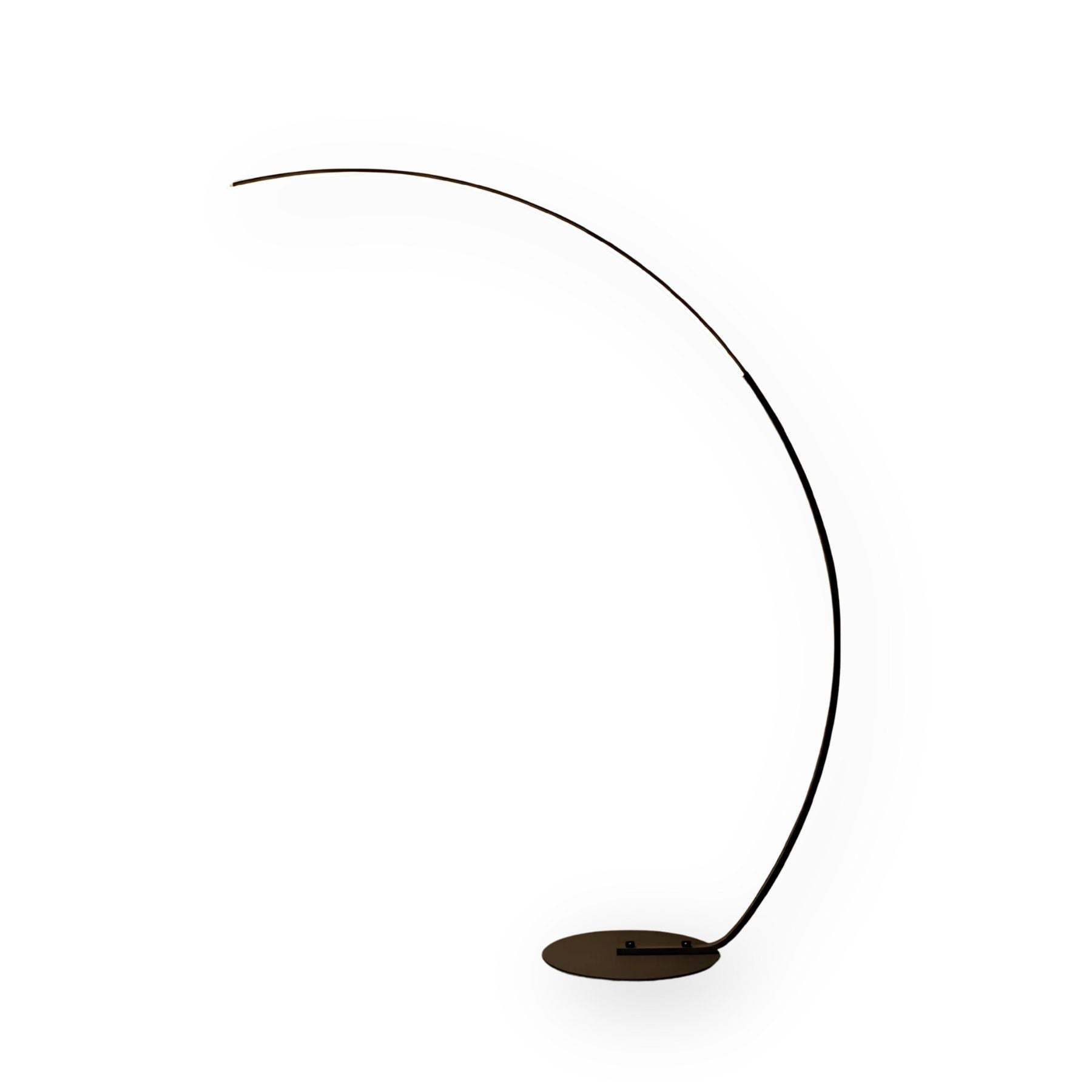 Lampada da terra – Alluminio e ferro – Nero – 170 cm – Lampada ad arco minimalista con illuminazione a LED