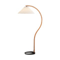 Lampada da terra – Legno – Beige – 150 cm – Design scandinavo per soggiorni e angoli lettura