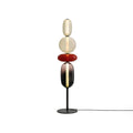 Lampada da terra – Cristallo – Rosso/Bianco/Nero – 130/160 cm – Lampada da terra LED moderna per soggiorno