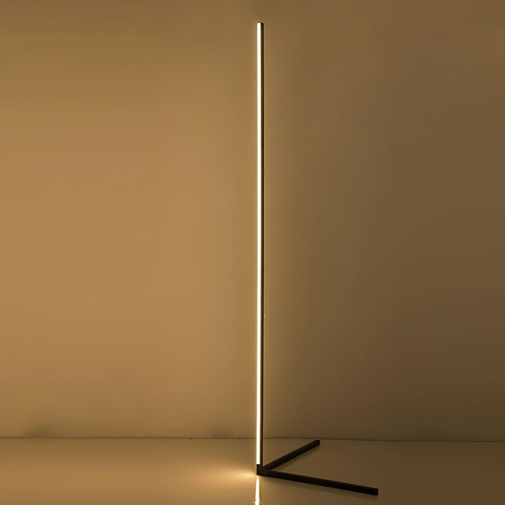 Lampada da terra – Nero opaco – Moderna – Illuminazione LED – Minimalista – Ideale per il soggiorno