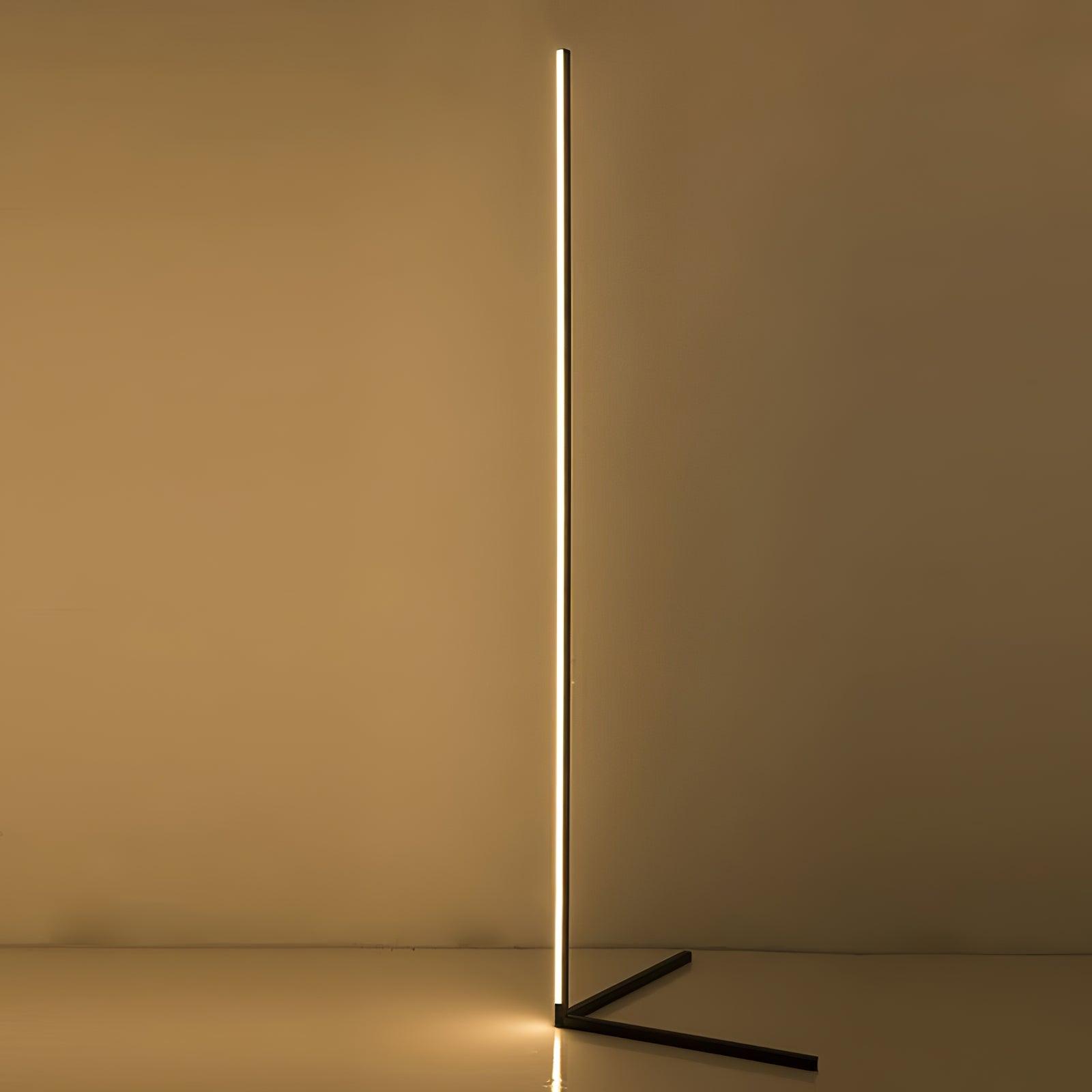 Lampada da terra – Nero opaco – Moderna – Illuminazione LED – Minimalista – Ideale per il soggiorno