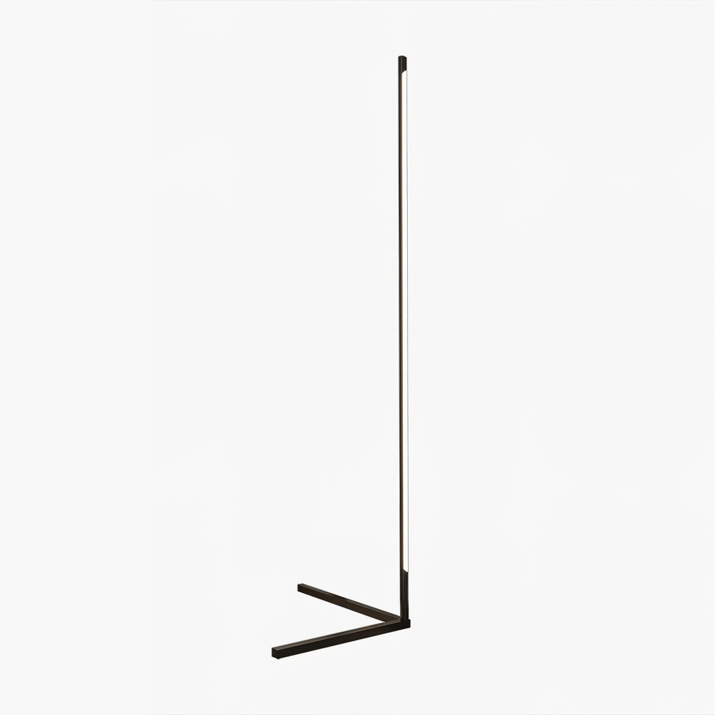 Lampada da terra – Nero opaco – Moderna – Illuminazione LED – Minimalista – Ideale per il soggiorno