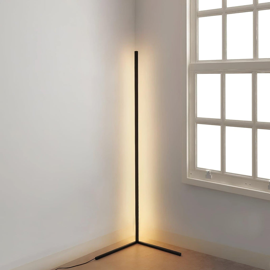 Lampada da terra – Nero opaco – Moderna – Illuminazione LED – Minimalista – Ideale per il soggiorno