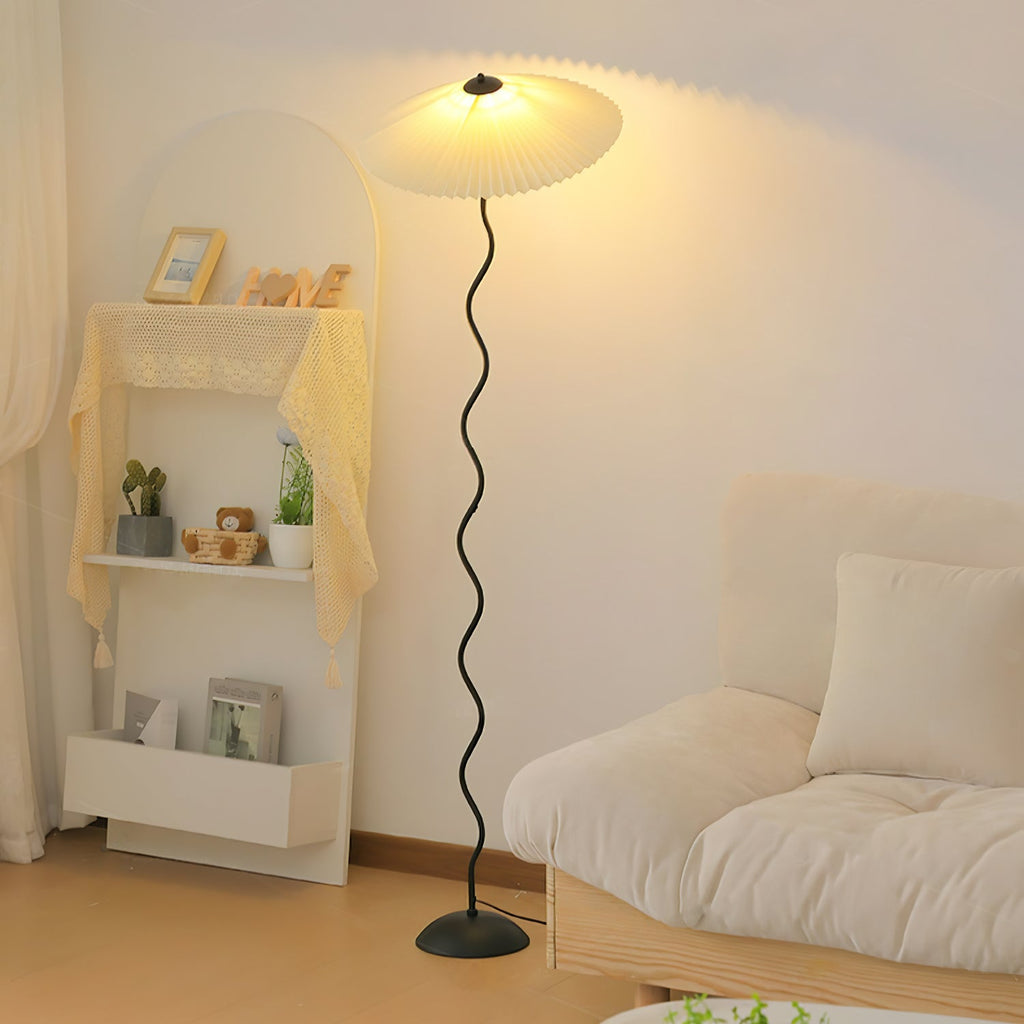 Lampada da terra – Metallo – Beige – 150 cm – Design moderno per soggiorno e camera da letto