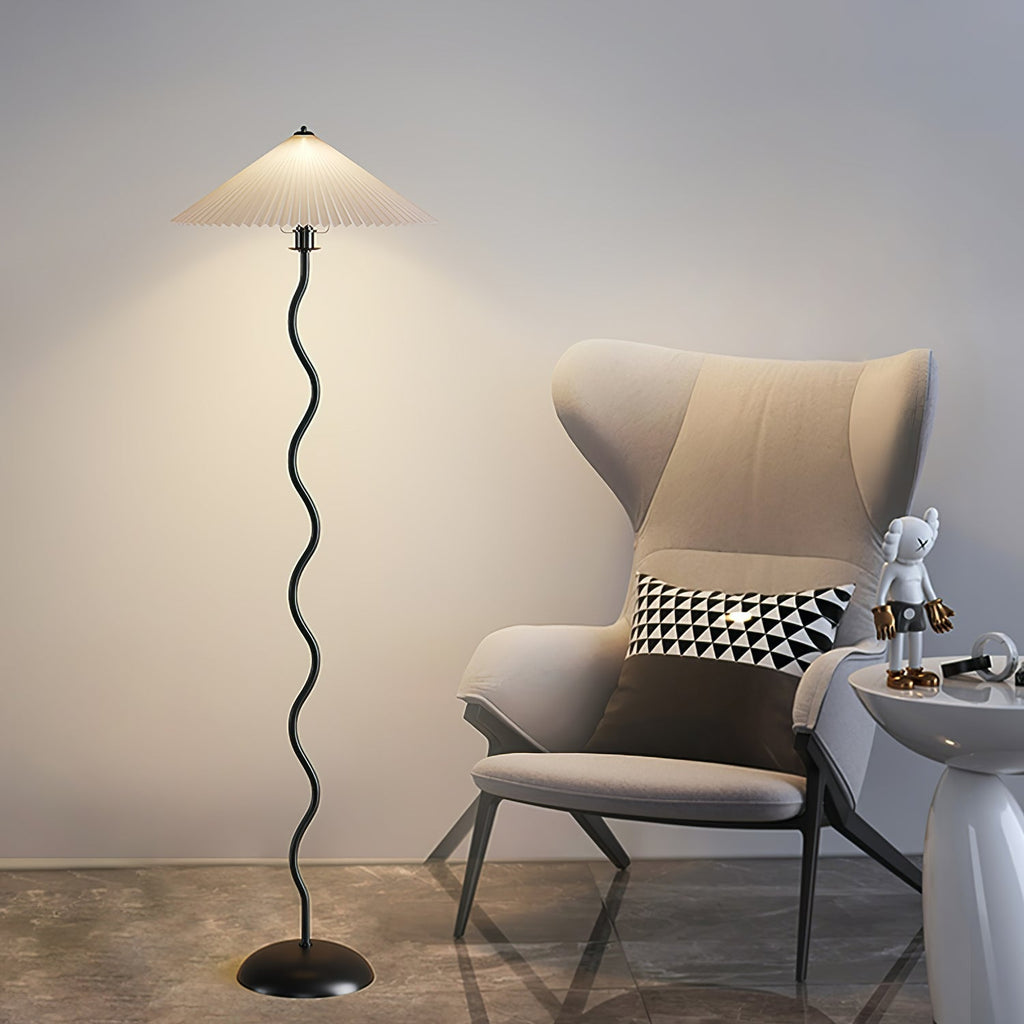 Lampada da terra – Metallo – Beige – 150 cm – Design moderno per soggiorno e camera da letto