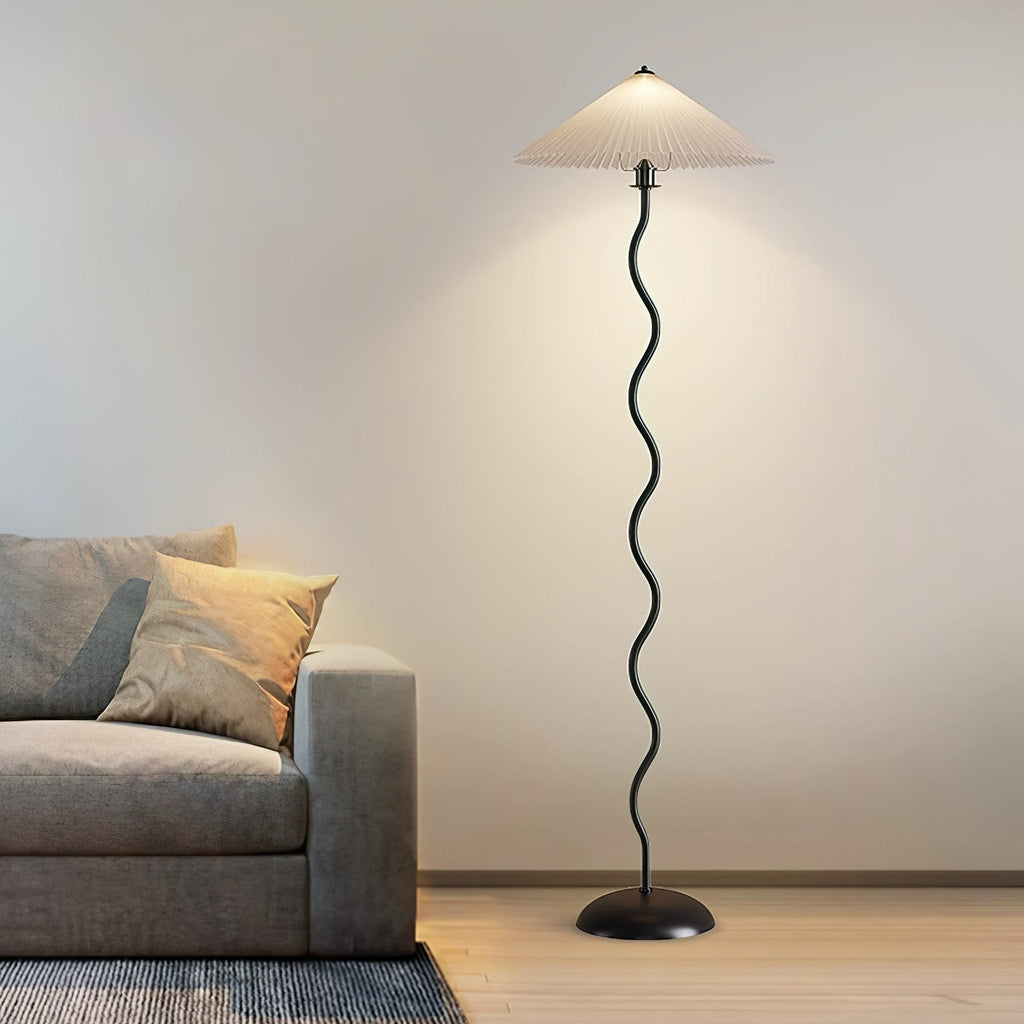 Lampada da terra – Metallo – Beige – 150 cm – Design moderno per soggiorno e camera da letto