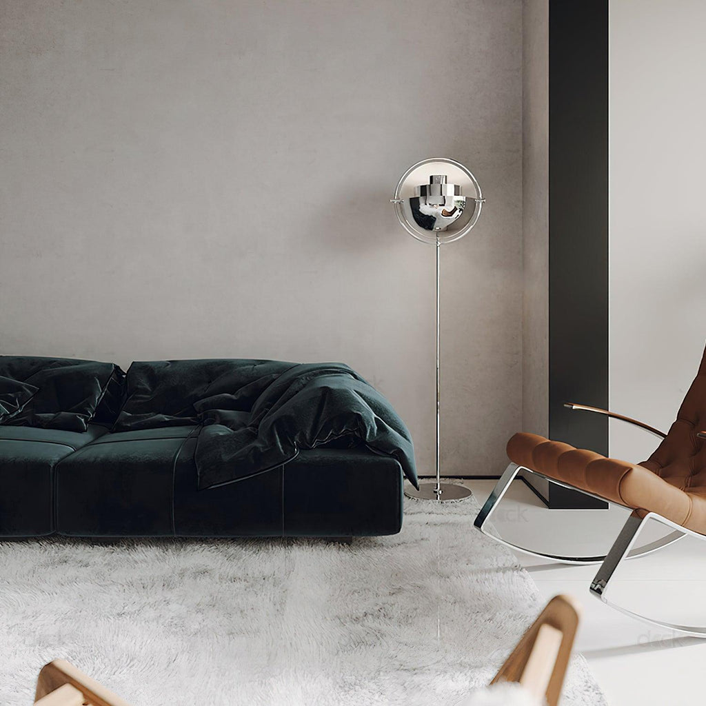 Lampada da terra – Metallo – Oro – 160 cm – Design moderno per soggiorno e illuminazione elegante