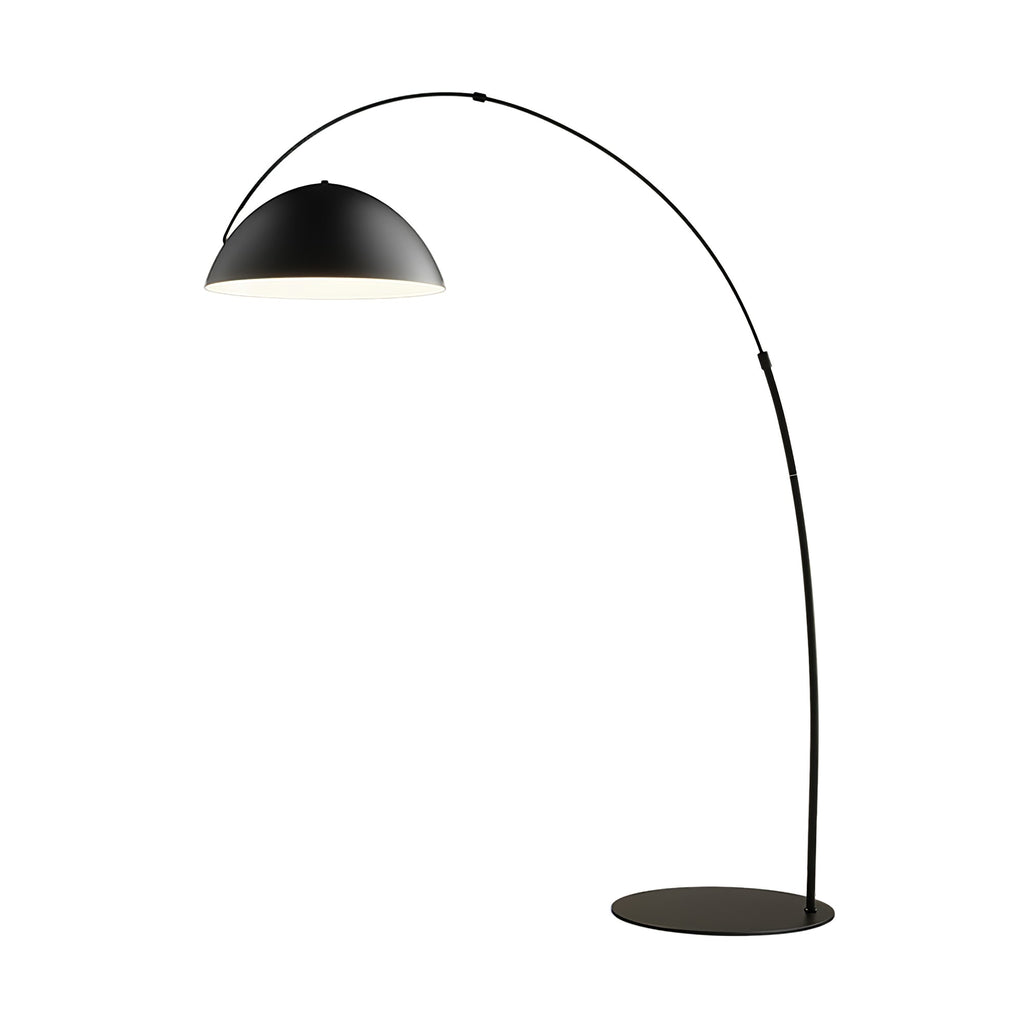 Lampada da terra – Metallo – Nero – Lampada ad arco – Design moderno – Illuminazione elegante per la tua casa