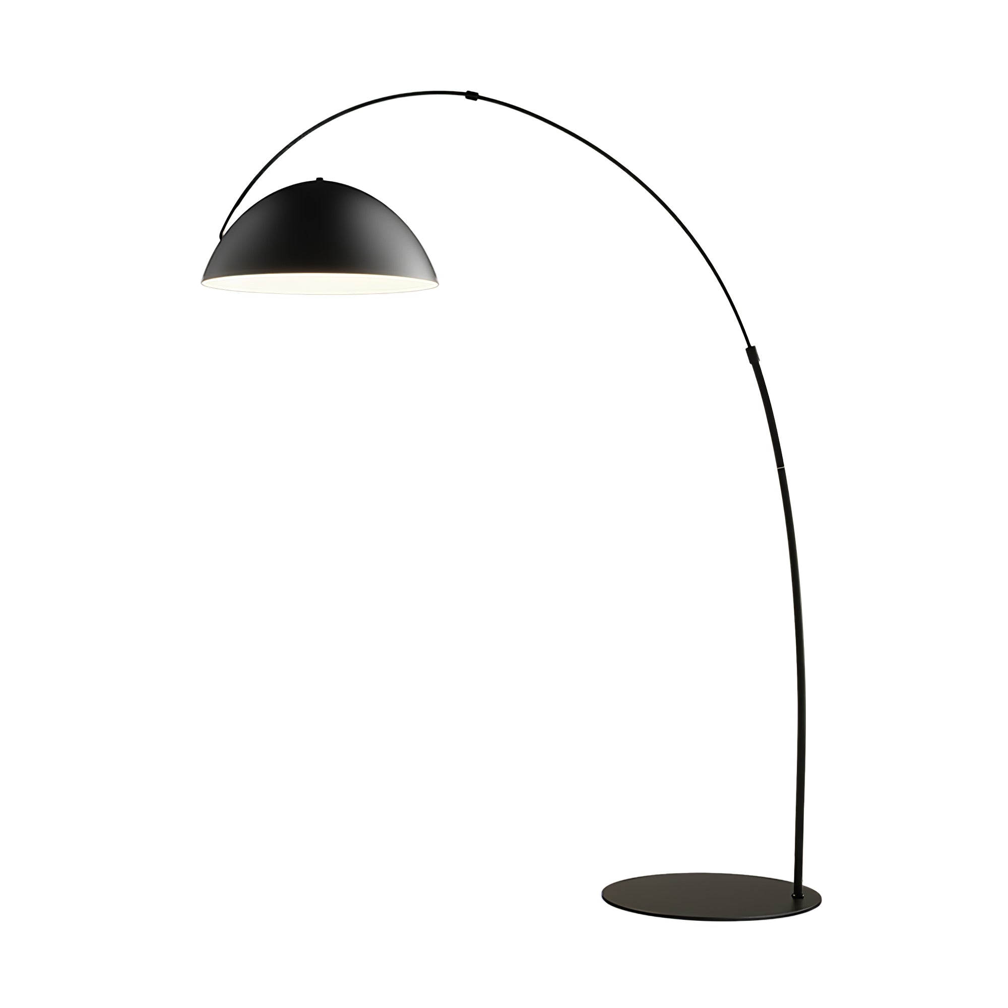 Lampada da terra – Metallo – Nero – Lampada ad arco – Design moderno – Illuminazione elegante per la tua casa