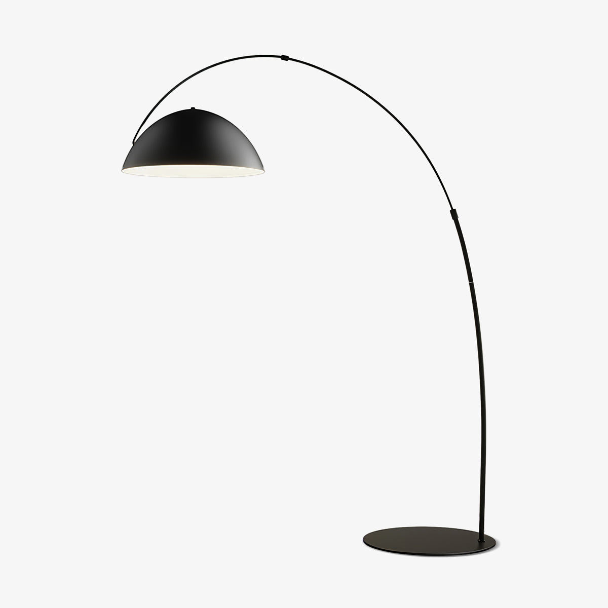 Lampada da terra – Metallo – Nero – Lampada ad arco – Design moderno – Illuminazione elegante per la tua casa
