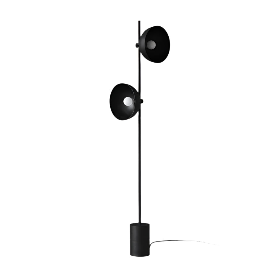 Lampada da terra – Metallo – Nero – Design moderno – Ideale per soggiorno e camera da letto