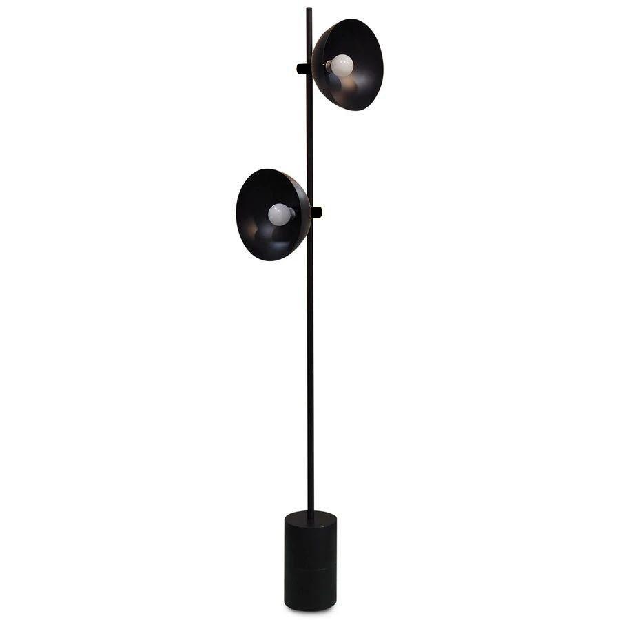 Lampada da terra – Metallo – Nero – Design moderno – Ideale per soggiorno e camera da letto