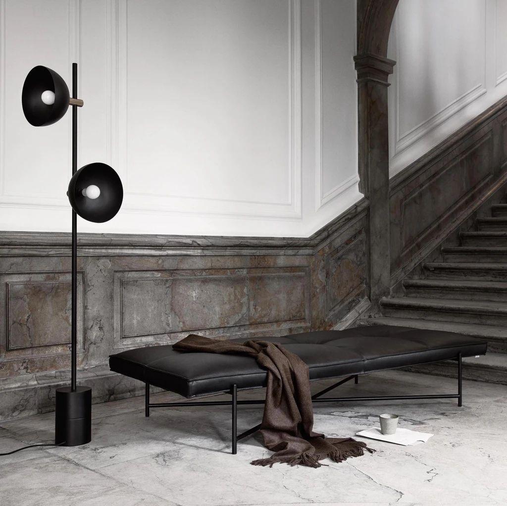 Lampada da terra – Metallo – Nero – Design moderno – Ideale per soggiorno e camera da letto