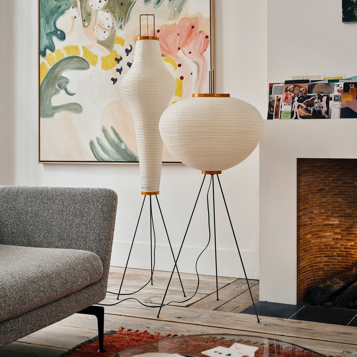 Lampada da terra – Carta di riso – Bianco – 160 cm – Minimalista, Ideale per soggiorno e camera da letto