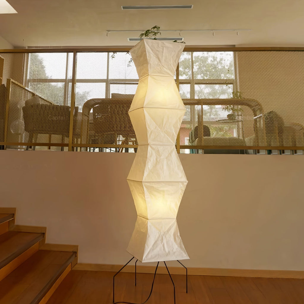 Lampada da terra – Carta di riso – Bianco – 160 cm – Minimalista, Ideale per soggiorno e camera da letto