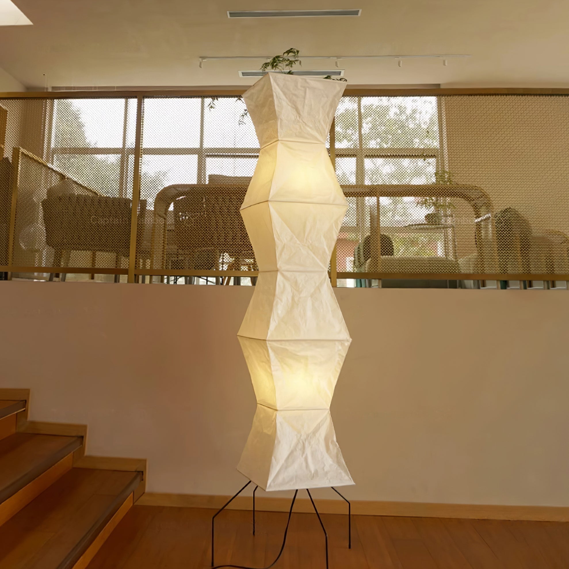 Lampada da terra – Carta di riso – Bianco – 160 cm – Minimalista, Ideale per soggiorno e camera da letto
