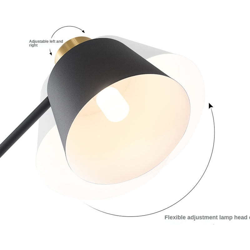 Lampada da terra – Tessuto – Nero – 160 cm – Moderna con telecomando per soggiorno e camera da letto