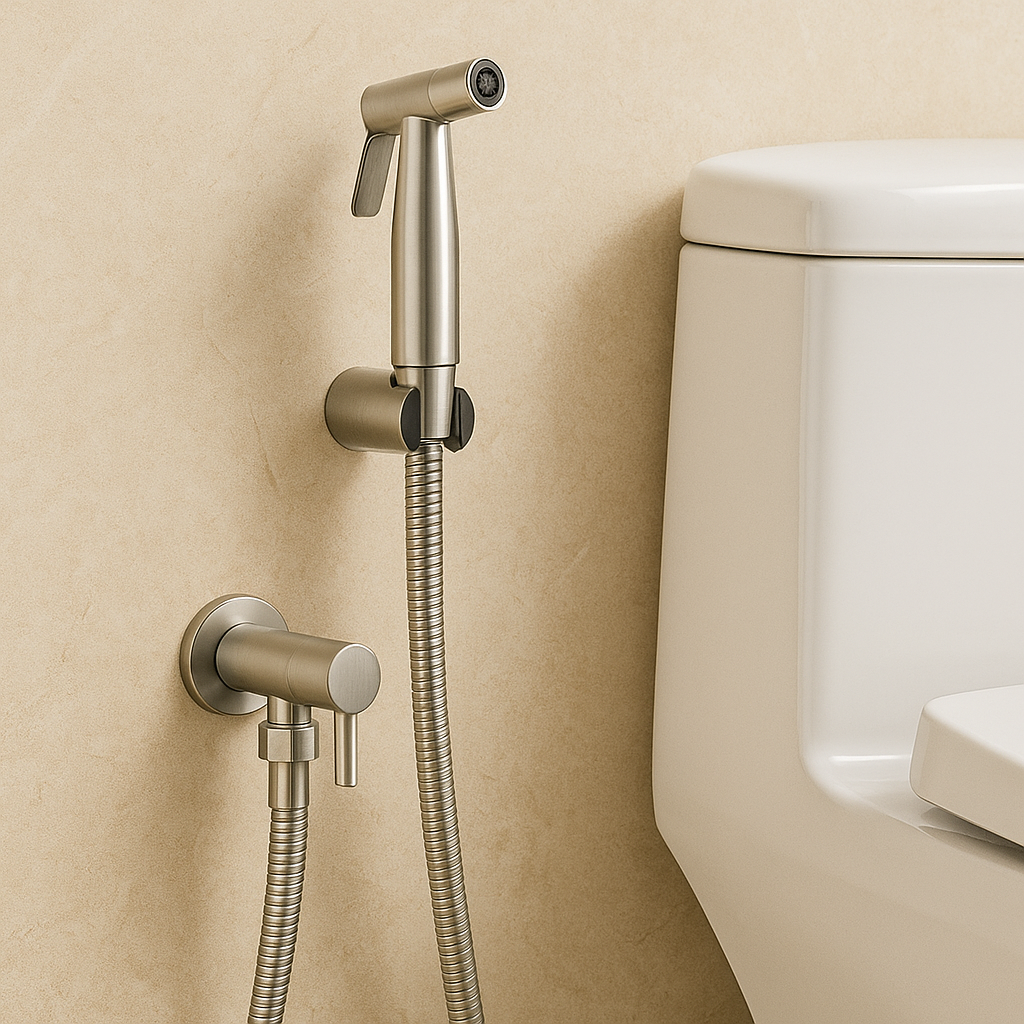 Spruzzatore per Bidet in Acciaio Inossidabile – Montaggio a Muro con Getto Regolabile