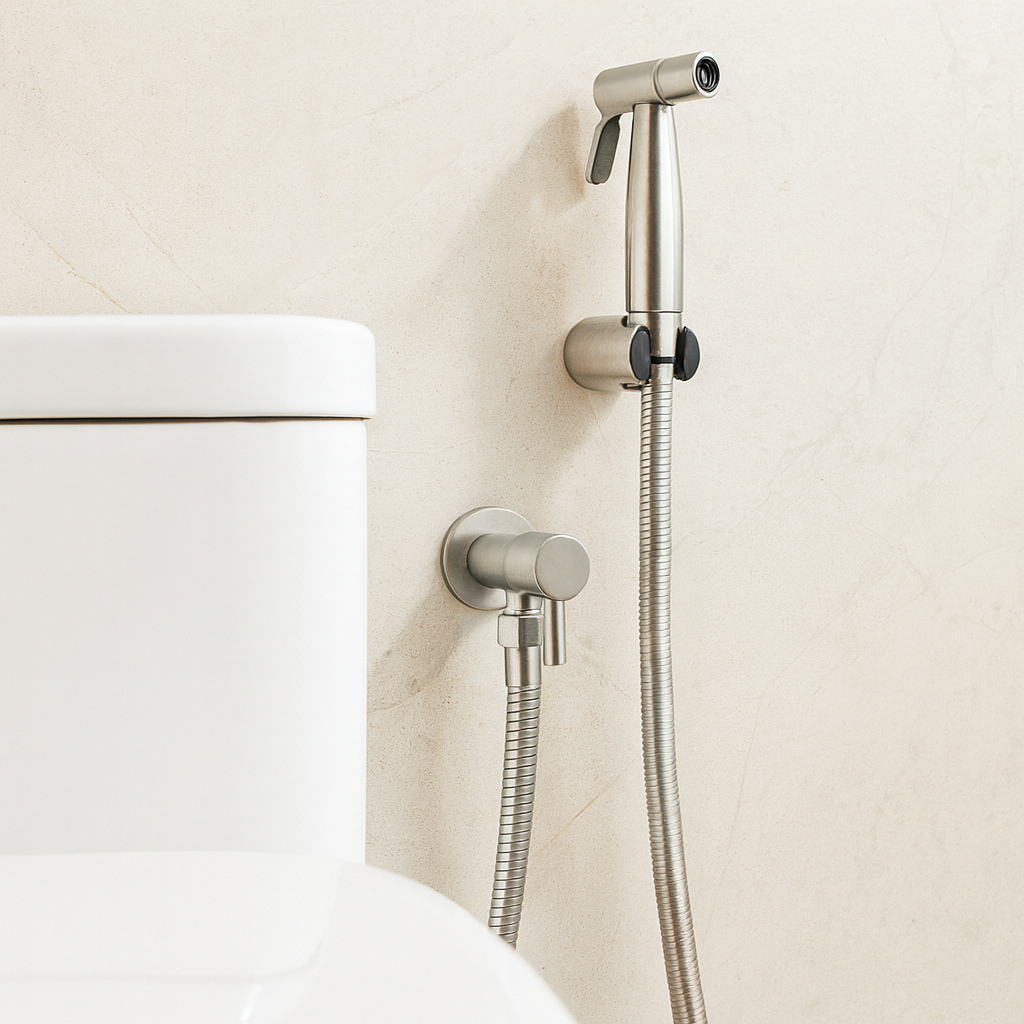 Spruzzatore per Bidet in Acciaio Inossidabile – Montaggio a Muro con Getto Regolabile