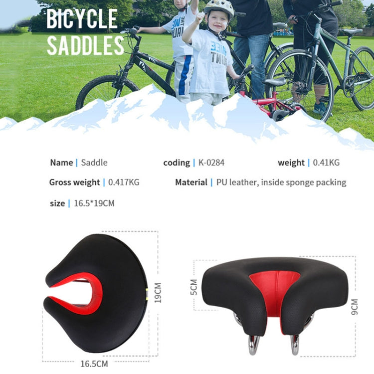 Brehn | Sella per Bicicletta Senza Naso Mountainbike Imbottitura Spessa e Morbida (Blu)
