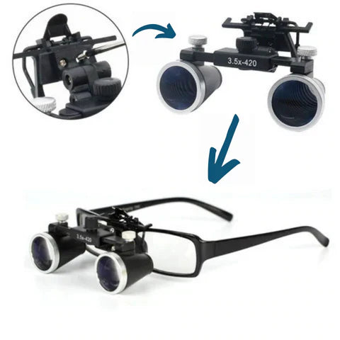 OrionView LED Binocular Loupes, ingrandimento 2.5X–3.5X