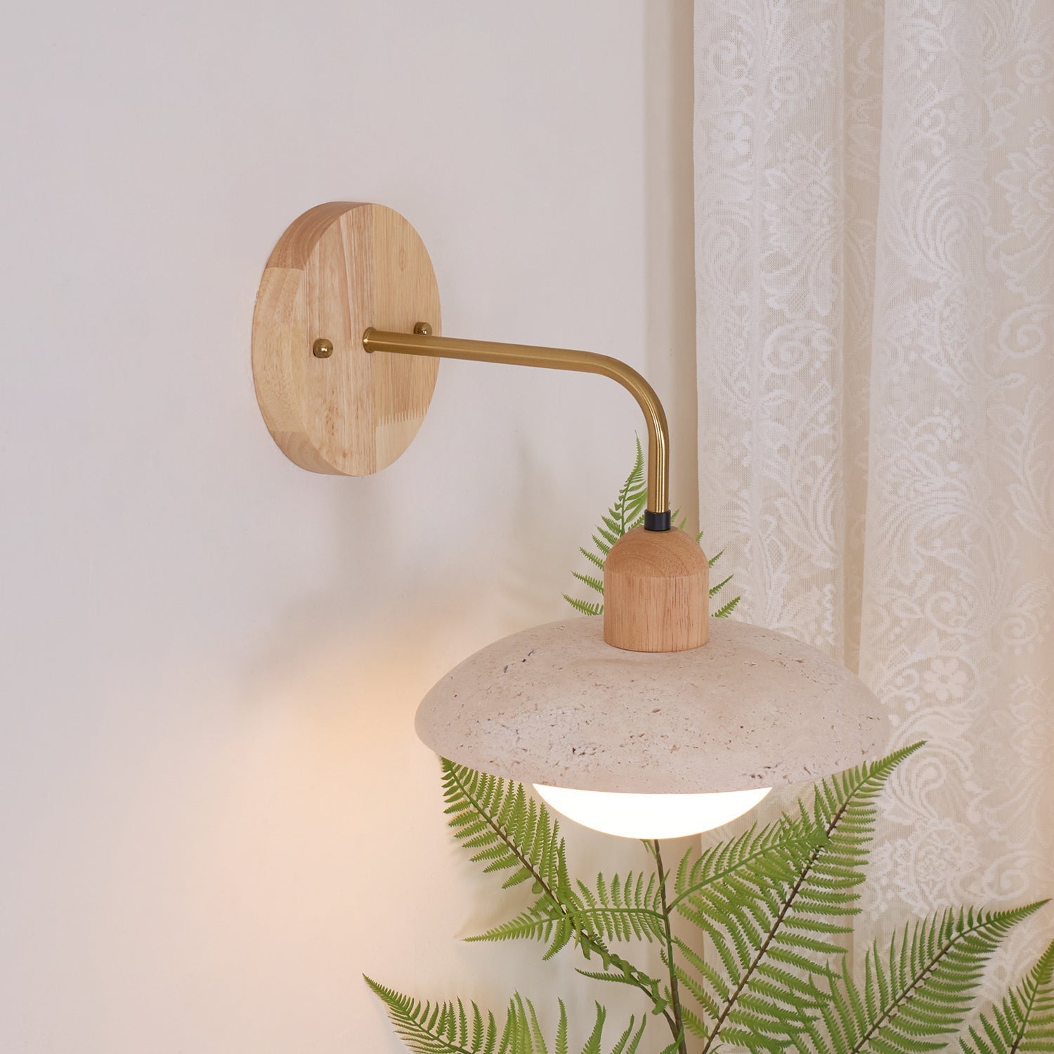 Lampada da Parete Talo – Travertino – Naturale – scandinavo-moderno