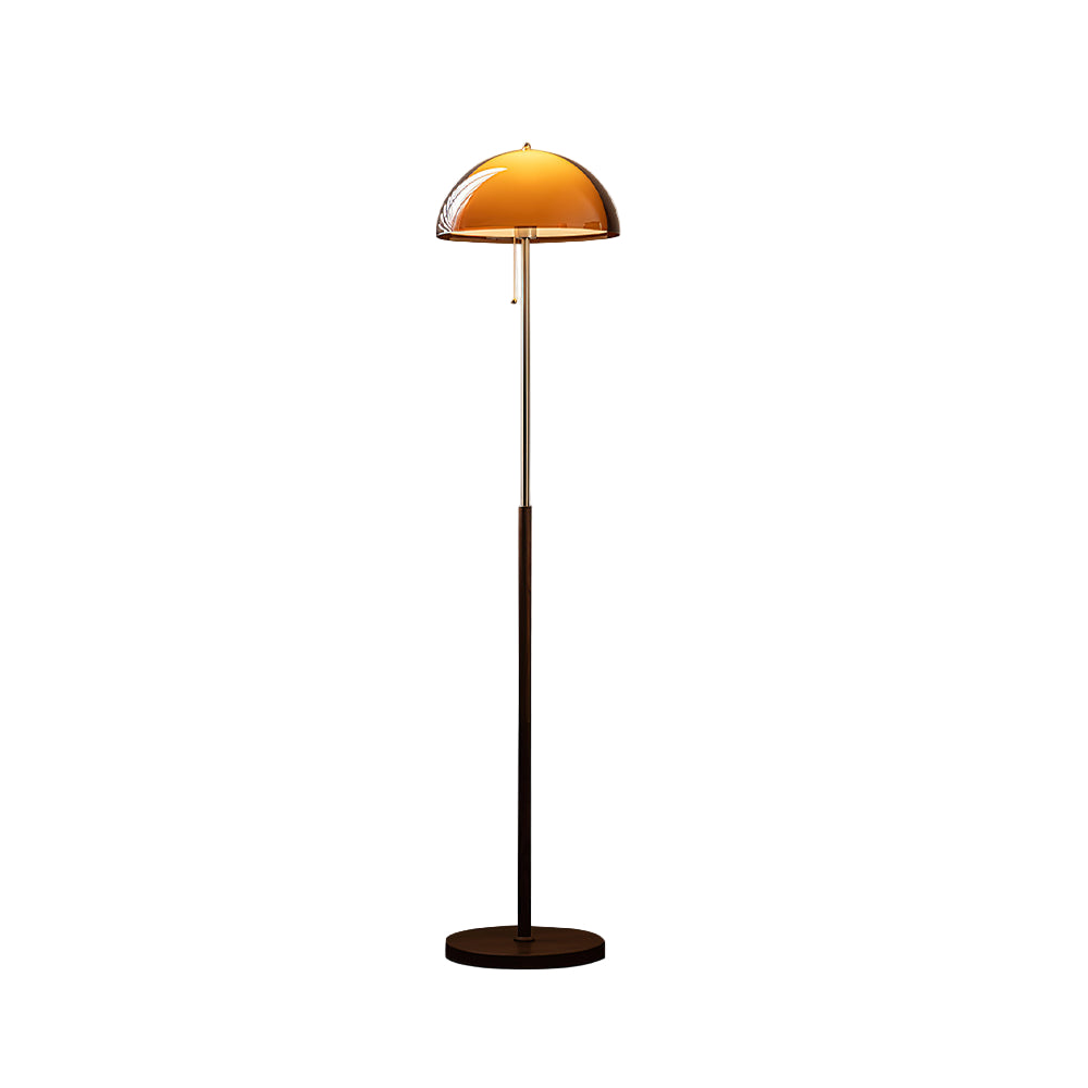 Lampada da terra Tavino – Acrilico – Ambra – Design Moderno – Retro