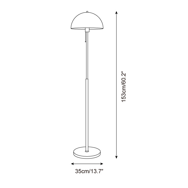 Lampada da terra Tavino – Acrilico – Ambra – Design Moderno – Retro