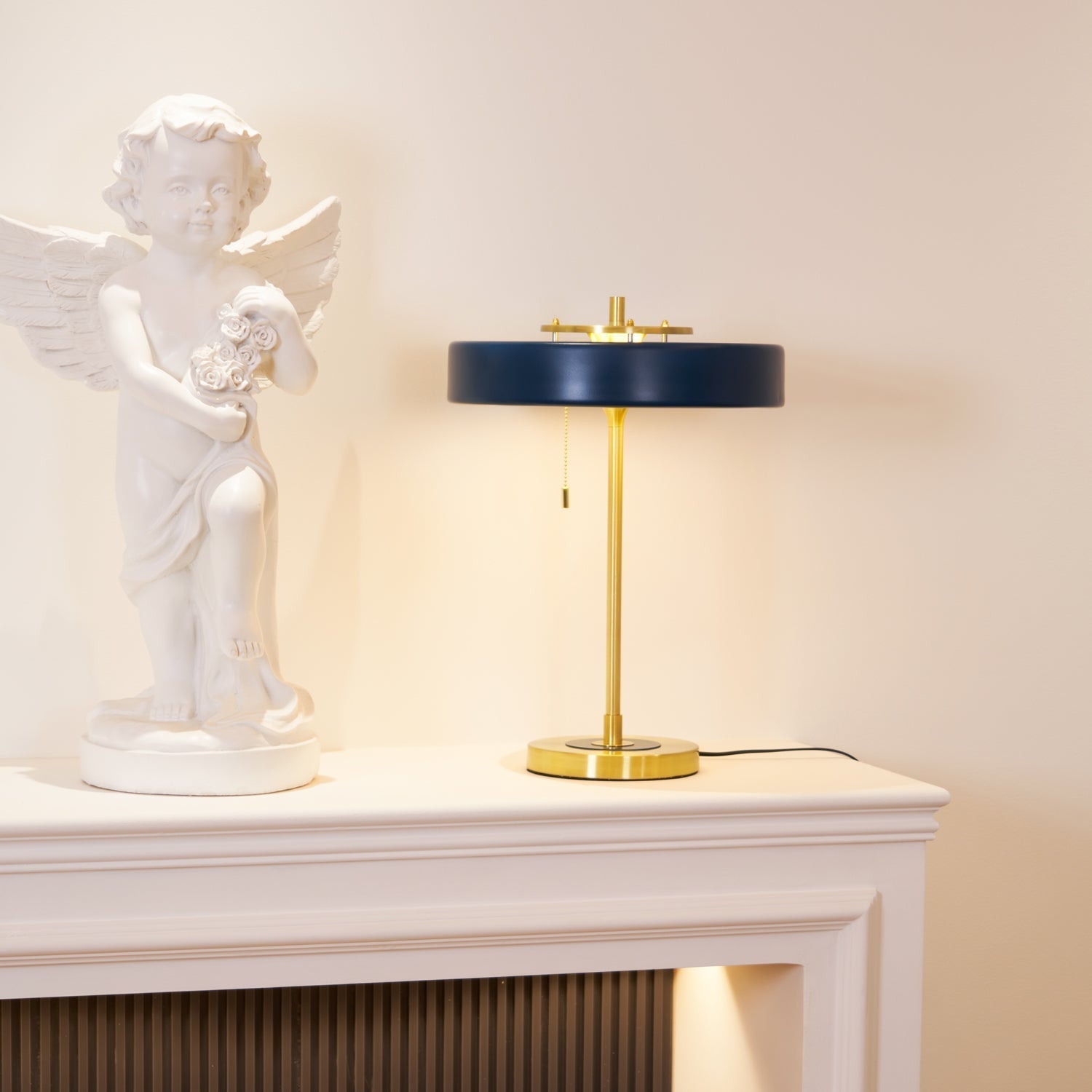 Lampada da tavolo – Metallo & Acrilico – Oro/Nero – Moderno/Retrò – Ideale per scrivania e comodino