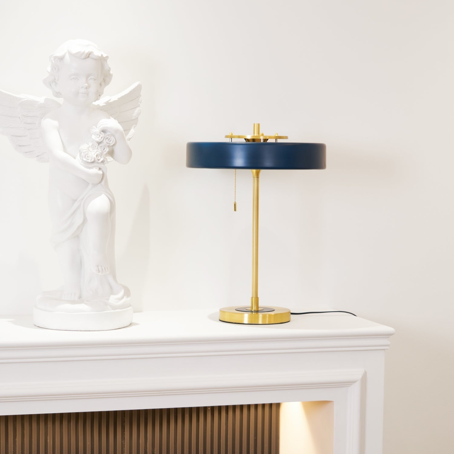 Lampada da tavolo – Metallo & Acrilico – Oro/Nero – Moderno/Retrò – Ideale per scrivania e comodino