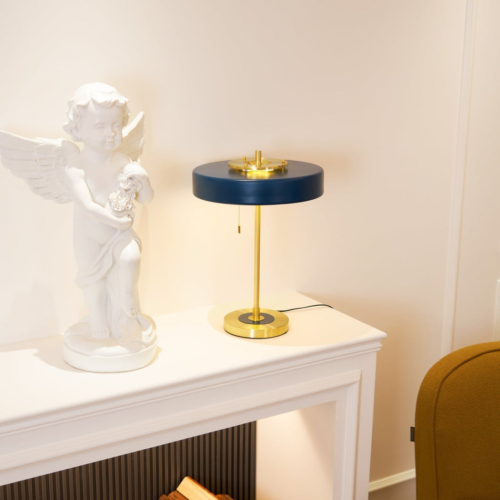 Lampada da tavolo – Metallo & Acrilico – Oro/Nero – Moderno/Retrò – Ideale per scrivania e comodino