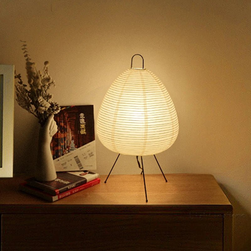 Lampada da tavolo – Carta – Bianca – 30×30 cm – Minimalista & Fatto a mano
