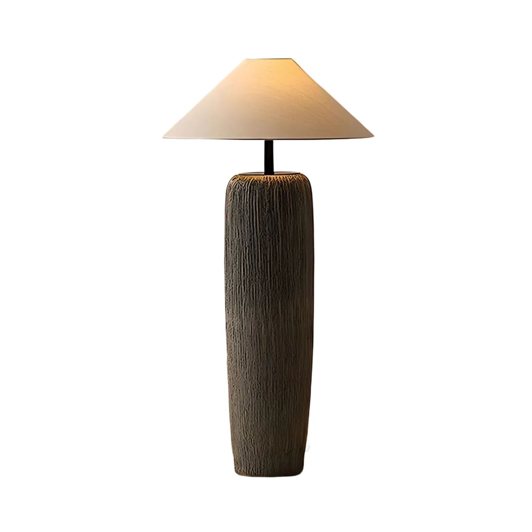 Lampada da terra Tolozon – Ceramica e Metallo – Beige – 160 cm – Look moderno per il soggiorno