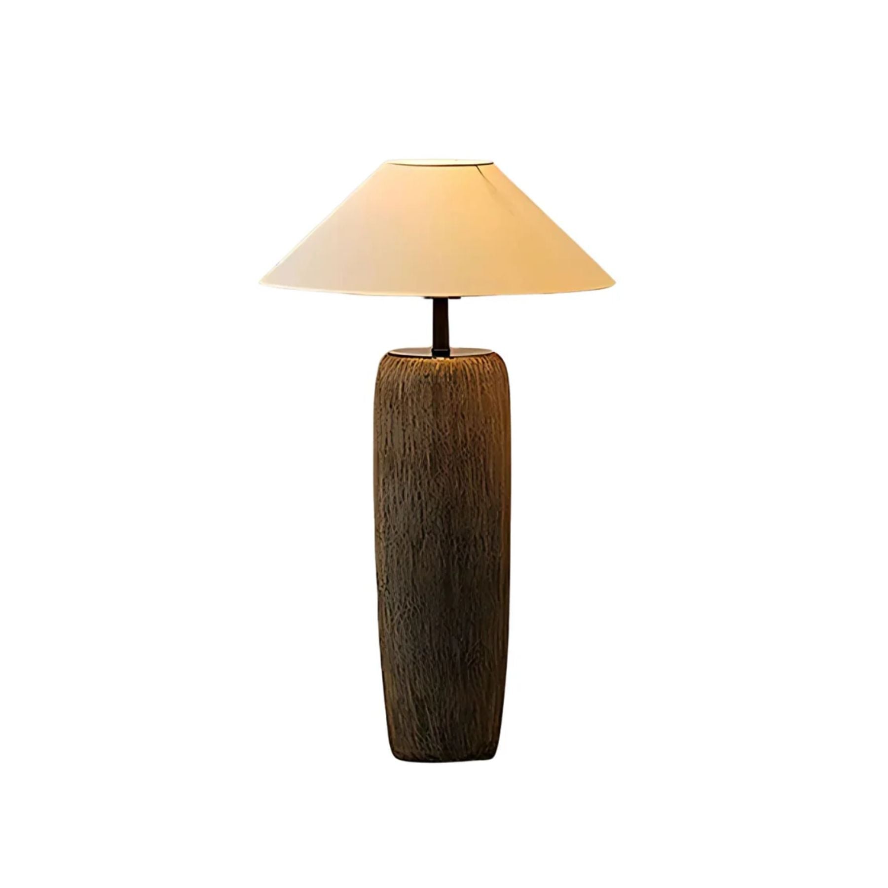 Lampada da terra Tolozon – Ceramica e Metallo – Beige – 160 cm – Look moderno per il soggiorno
