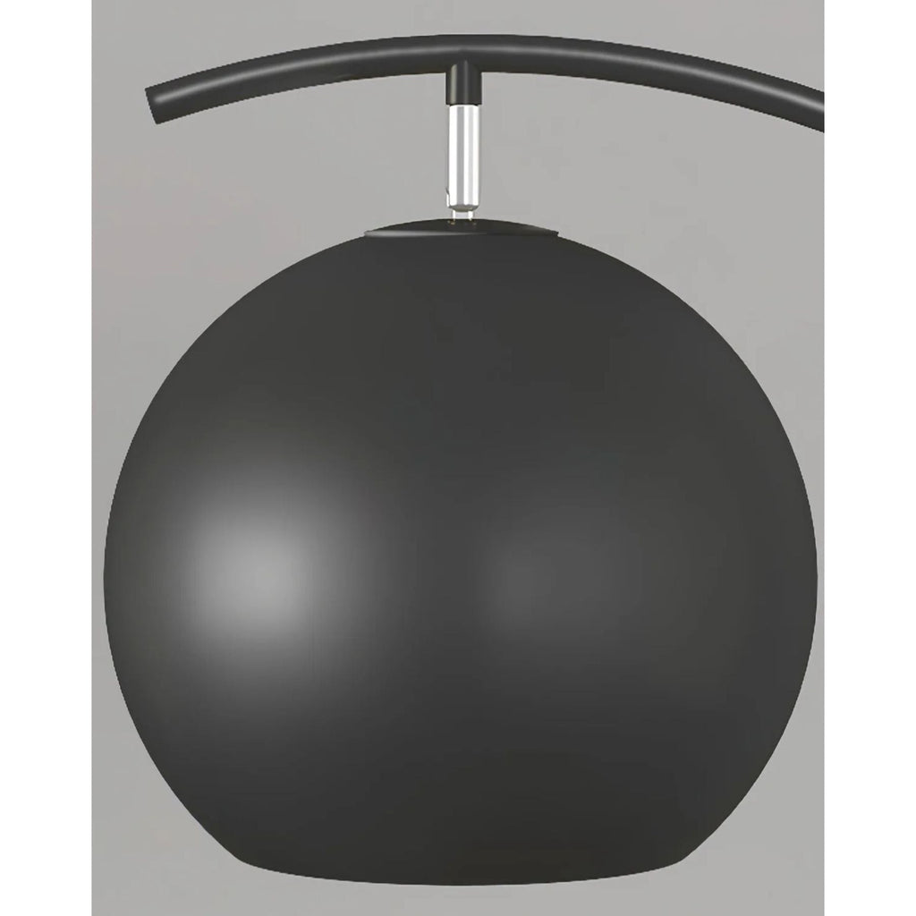 Lampada da terra Torviano – Metallo – Nero – 160 cm – Design moderno per il soggiorno