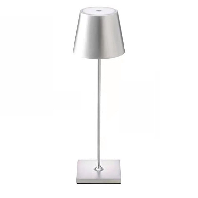 Lampada da tavolo Touchlight – Ferro – Bianco – Lampada da tavolo senza fili con batteria ricaricabile da 5200 mAh – Minimalista e Flessibile