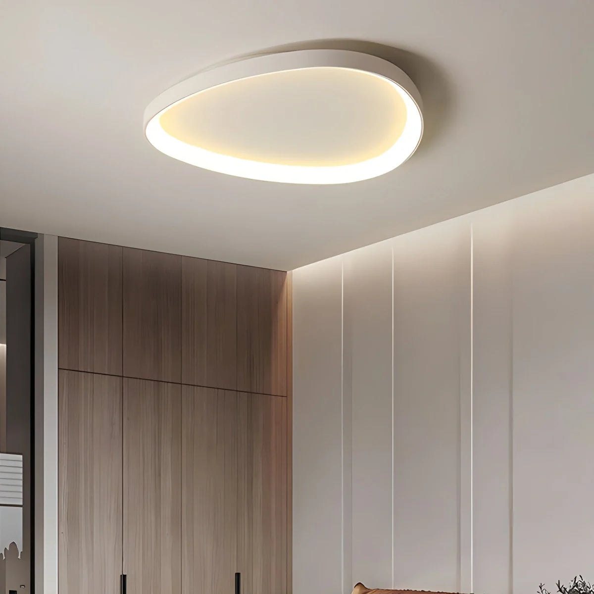Lampada da soffitto Triclone – Metallo – Bianco – Ø42/Ø60/Ø125 cm – Design Scandinavo Moderno